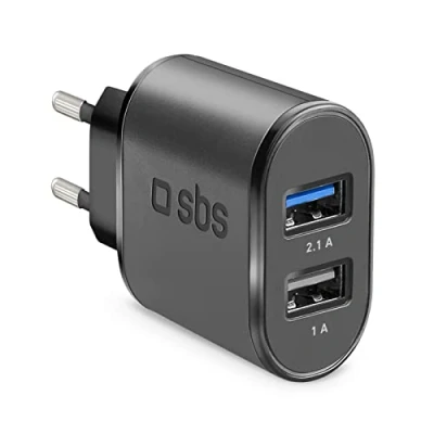 Image de SBS Chargeur Secteur De Batterie Fast Charge avec 2 Ports USB