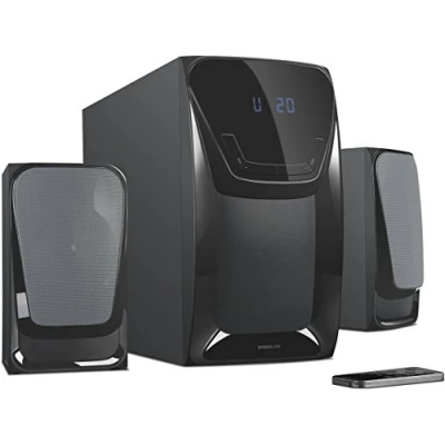 Image de SPEEDLINK EUFONIA SL 820000 BK Système de haut parleur pour PC Canal 2.1 50 Watt (Totale) noir