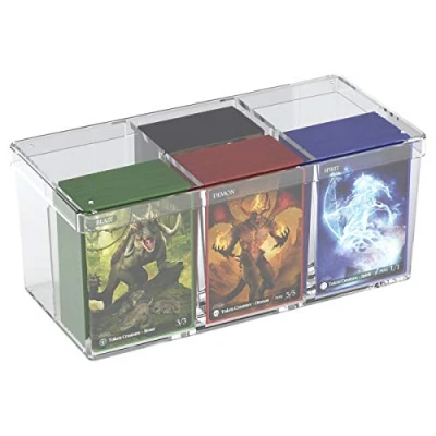 Image de Ultimate Guard Stack&#039;n&#039;Safe Card Box Boîte à Cartes, Uni, UGD010085, Transparent, Taille M