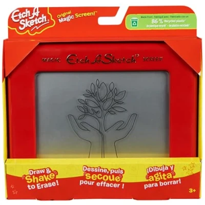 Image de Etch A Sketch Version Recyclable Tablette Dessin Enfant Créez des Dessins L&#039;Infini avec L&#039;Ardoise Magique Jouets De Loisirs Créatifs Jouet 3 Ans Et +