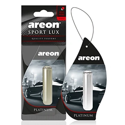 Image de AREON Lot de 3 désodorisants liquides pour voiture à suspendre en platine Parfum longue durée 3D 5 ml