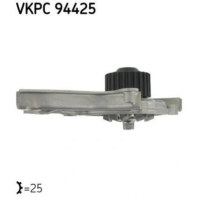 Image de SKF VKPC 94425 Pompe à eau 25 avec joints Métal pour transmission par courroie de distribution MAZDA: Série B Pick up, 626 3 Coupe, III 5 portes