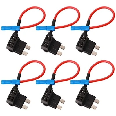 Image de GTIWUNG 6Pcs 32V Add A Circuit fusible Tap Adaptateur, Porte Voiture, Adaptateur Standard Lame, Ajouter un Robinet Piggy Back Lame
