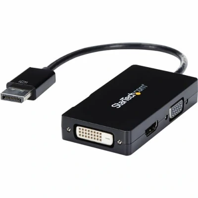 Image de Adaptateur de voyage DisplayPort vers VGA / DVI HDMI Convertisseur vidéo 3 en 1 STARTECH.COM