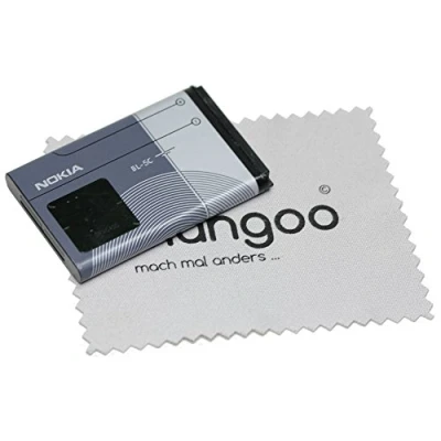 Image de Batterie pour d&#039;origine Nokia BL 5C Li ION 1600, 1616, 1650, 1680C, 1800, 207, 208, 215 (DS), 220 avec Chiffon de Nettoyage mungoo