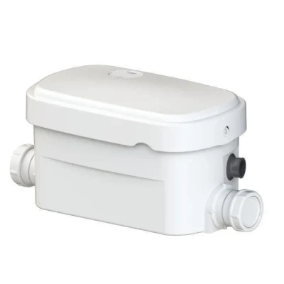 Image de SFA Pompe de relevage Sanipompe Douche (46 dB) Silencieux 2 entrées Compacte Seuil d&#039;Enclenchement Bas 29,3 x 17,7 16,7 cm 250W Made in France
