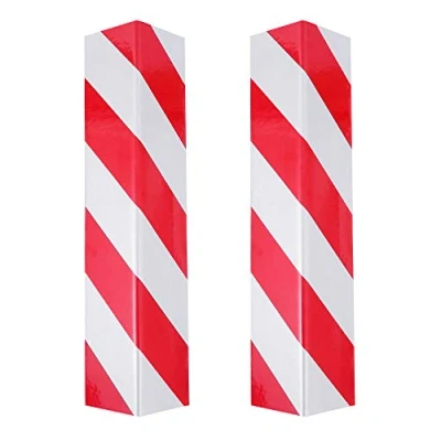Image de Beenle Icey 2 pcs Protection d&#039;Angle Mousse Adhésives Blanc/Rouge 40x15x2cm Évitez les Chocs et Eraflures avec Notre Protecteur de Porte Voiture