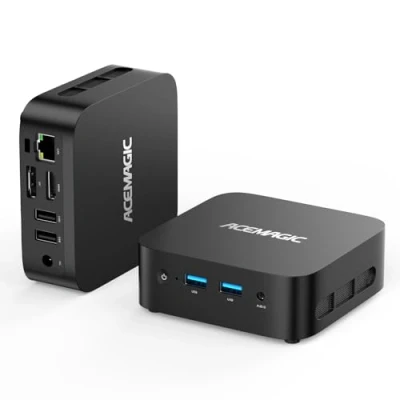 Image de ACEMAGICIAN Vista V1 Mini PC, 12e génération Alder Lake N 97 (jusqu&#039;à 3,60 GHz), 16 Go DDR4 512 M.2 SSD ordinateur de bureau avec Win11 Pro