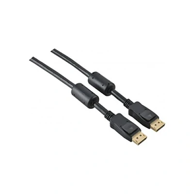 Image de Câble DisplayPort 1.2 HQ 1,5 M Noir Support HBR2 Connecteurs or Garantie à vie