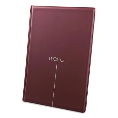 Image de DAG Style Risto Porte Menu, PVC, Bordeaux, A4 (pour Feuilles 21 x 29,7 cm)