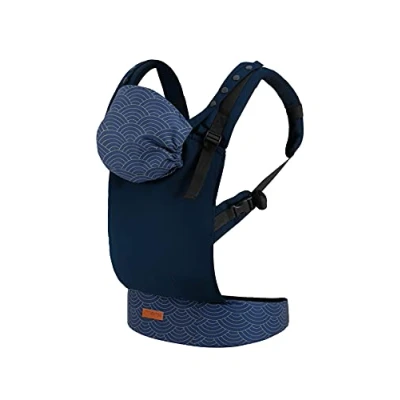 Image de MoMi COLLET Porte bébé pour enfants de 3 à 48 mois (poids 4 20 kg), 2 positions portage avec 6 points réglage, capuche et appui tête enfant
