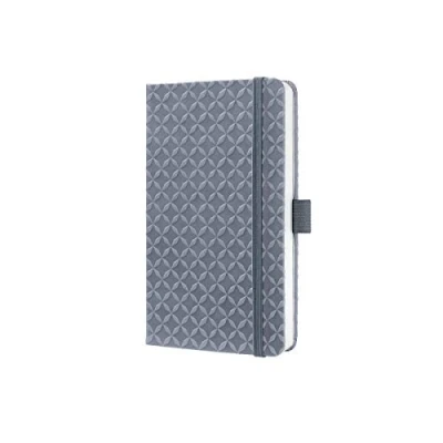 Image de SIGEL Jn126 Carnet de Notes, 9,5 X 15 cm, Ligné, Couverture Rigide, Gris Foncé, Jolie