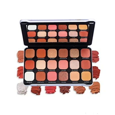 Image de Makeup Revolution, Palette d&#039;ombres à paupières Forever Flawless, Décadent, 18 nuances, 19.8g