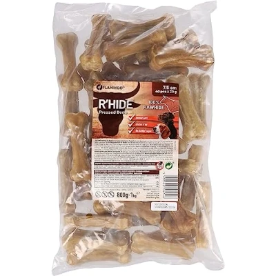 Image de Flamingo Friandises pour Chien R&#039;HIDE OS 7.5CM 40PCS 1KG sans Gluten sucres ajoutés Nettoie la Dentition de Votre