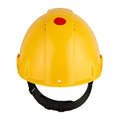 Image de Casque de sécurité 3M™ G3000 jaune, ventilé, avec harnais à crémaillère et basane synthétique