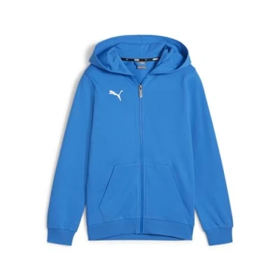 Image de PUMA Garçon Teamgoal Casuals Veste À Capuche Jr Sudation, Bleu Ignite Blanc Puma, 164 EU