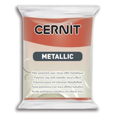 Image de CERNIT CE0870056057C Un Pain de Pâte Polymère Metallic à Modeler Cuire Couleur cuivre Bloc 56 g