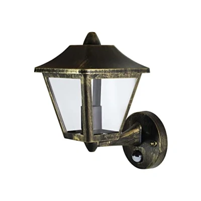 Image de LEDVANCE LED Wand und Deckenleuchte, Leuchte für Außenanwendungen, Sockel E27, Integrierter Tageslicht Bewegungssensor, Endura Classic Trad Up Sens