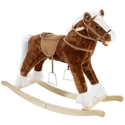 Image de Heunec Classique 727571 Grand Cheval à Bascule avec Effets sonores