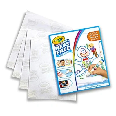 Image de CRAYOLA Album Recharge Color Wonder, 30 Pages, à Utiliser avec Les Produits Wonder et StampaMagici