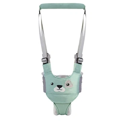 Image de Felly Harnais Bebe Marche, Aide à la Marche Bébé Enfant Ajustable, Double Usage sûr de Sécurité pour Tout petits, Détachables Entrejambe et Bavette Protection Ceinture