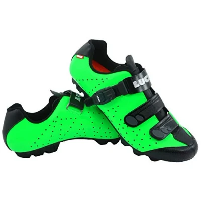 Image de LUCK Chaussures de vélo VTT ODÍN avec Semelle en Carbone et Fermeture millimétrique précision. (37 EU, Vert)