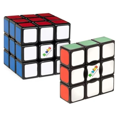 Image de Rubik&#039;s, Kit de démarrage, Coffret Cadeau avec Le Cube 3x3 Original et Edge 3x3x1, à Manipuler, Jeu Voyage Anti Stress, pour Les Adultes Enfants partir 8 Ans