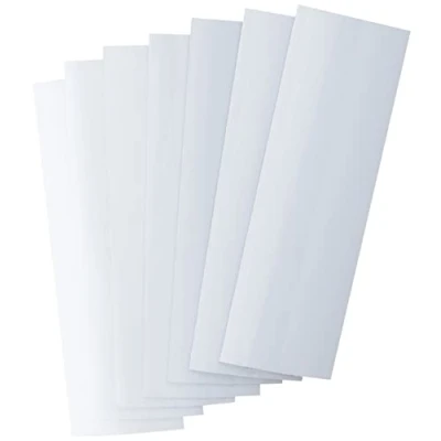 Image de MagFlex® Lite 120 mm de long x 40 large étiquettes magnétiques souples blanc brillant surface effaçable à sec (100 feuilles)