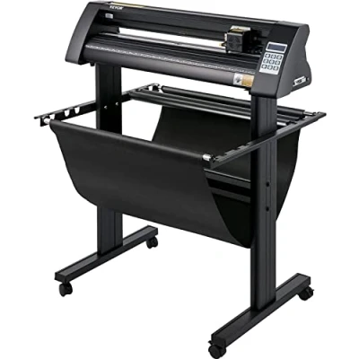 Image de VEVOR Plotter de Découpe Vinyle 870 mm Traceur Coupe, Machine avec Logiciel Signcut Support Sol, Coupe Œil Optique Intégré pour Tracer Découper Papier Tissu