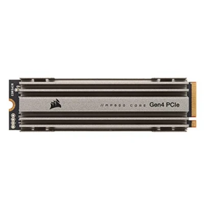 Image de Corsair MP600 CORE 1 To M.2 NVMe PCIe x4 Gen4 Disque SSD (Jusqu’à 4 700 Mo/s de lecture Séquentielle et 950 d’écriture Séquentiellet, Interface Haut Débit, NAND QLC 3D) Aluminium