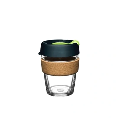 Image de KeepCup Tasse à café réutilisable Verre trempé et liège naturel, M 340 ml Profondeur