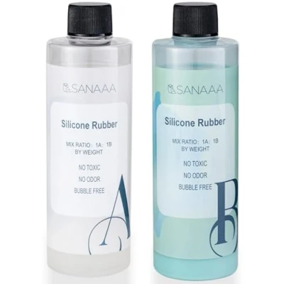Image de SANAAA Kit de Fabrication moules en Silicone Caoutchouc Liquide Vert pour résine, Silicone, à la Main (500 g)