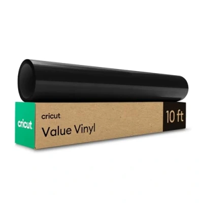 Image de Cricut Rouleau de vinyle autocollant permanent pour toutes les machines découpe Noir 3 m