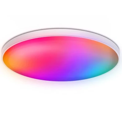 Image de Birnetek® Plafonnier LED 48W, Luminaire RGB Rond Dimmable, Éclairage de Plafond 3500LM, 2700 6500K Compatible avec Alexa, Contrôle APP, Télécommande, pour Salon, Chambres, Cuisine