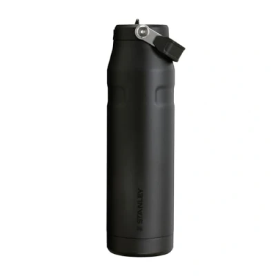 Image de STANLEY Iceflow Flip Straw 2.0 Gourde Isotherme Avec Paille 1.06L 15 Heures Froide 3 Jours Glacée Acier Inoxydable Sans BPA Etanche Lavable Au Lave Vaisselle Black