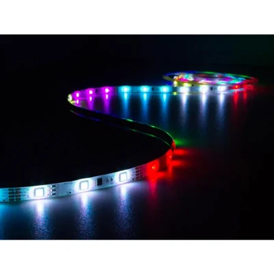 Image de Perel KIT RUBAN À LED FLEXIBLE ANIMÉ AVEC CONTRÔLEUR ET ALIMENTATION RVB 150 5 m 12 VCC
