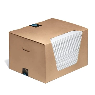 Image de Neuf Pig Mat4101 Fat Tapis Super, absorbant, 83.3 l absorption, 51 cm de longueur x 41 largeur, 50 Pad/Box, Blanc (lot 50)