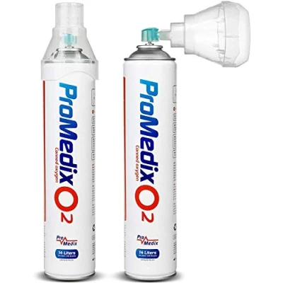 Image de Promedix PR 994 Oxygen Boîte à oxygène 12 L O2 99,4% universelle pour inhalation Sport Train dur (2)