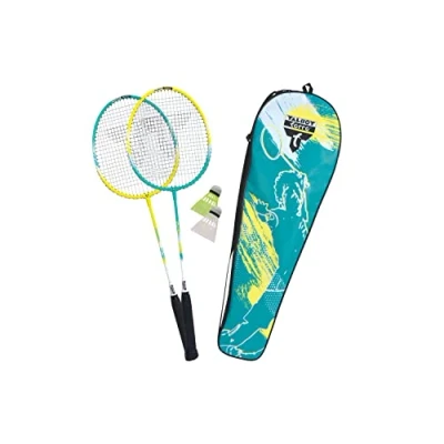 Image de Talbot Torro Set de badminton Premium 2 Fighter, Raquettes Légères et Maniables en Aluminium, Volants, Dans un Sac précieux, 449412