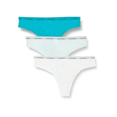 Image de Calvin Klein Underwear Brazilian Lowrise 3 PACK String, Femme, Taille: XXL, Azalea/lychee/white