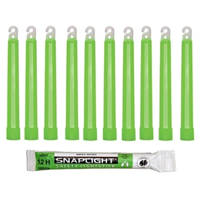 Image de Cyalume Technologies SA8 108076AM Bâton Lumineux, Fluorescent, Durée 12 heures, 15 cm, Vert (Boîte de 10)