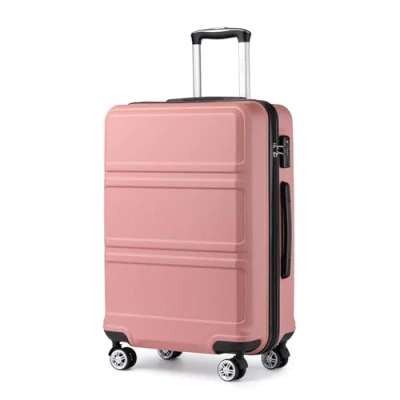 Image de Kono Valise Moyenne 65cm Rigide ABS de Voyage 24 Pouces à 4 roulettes et Serrure TSA, Nu