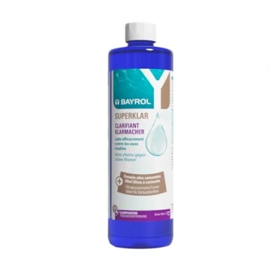Image de Clarifiant piscine BAYROL Superklar 0,5L Augmente l&#039;efficacité du filtre et rend l&#039;eau cristalline