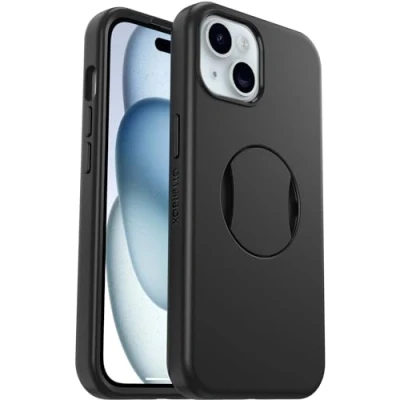 Image de Coque Apple iPhone 15 Plastique OtterBox rigide/Coque Étui téléphone Noir Shockproof