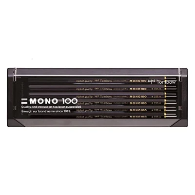 Image de Tombow MONO 100 2B Lot de 12 Crayons graphite 100, dureté