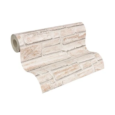 Image de A.S. Création Papier peint brique beige 10,05 x 0,53 m 6621 25