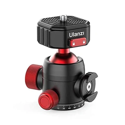 Image de Tête rotative Ulanzi U 100 avec rotule et Support Cold Shoe Mount