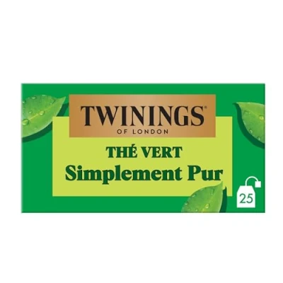 Image de Twinings Of London Thé vert simplement pur Les 25 sachets
