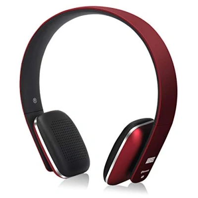 Image de Casque Bluetooth Sans Fil Rouge aptX August EP636 Homme Femme NFC Micro Audio Stéréo Supra Aural Ultra léger Confortable, Batterie 14h d&#039;autonomie Wireless Compatible Android, Apple, Windows