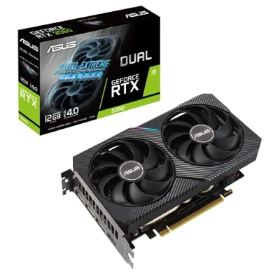 Image de ASUS Dual RTX3060 12G V2 NVIDIA GeForce RTX 3060 12 Go GDDR6 Neuf